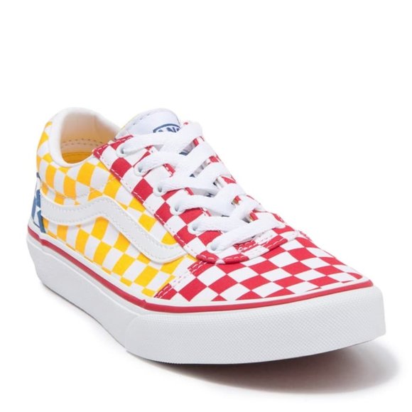 NWT Vans Checkered Primary Colorblocked Sneakers - Picture 3 of 6